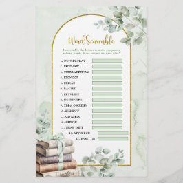 緑のストーリーブックワードスクランブルゲーム