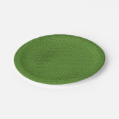 緑のスネークスキンテクスチャ ペーパープレート (アングル)