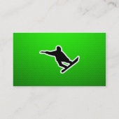 緑のスノーボード 名刺 (裏面)