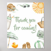 緑のスプラッシュありがとうござ来う ポスター (正面)