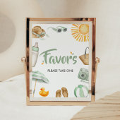 緑のスプラッシュ赤ちゃんシャワーの好意 ポスター