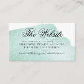 緑のスプラッシュ |エメラルドジェードウォーターWebサイト エンクロージャーカード (正面)
