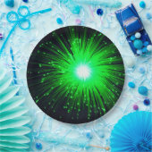 緑のスプラッシュ ペーパープレート (パーティー)