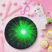 緑のスプラッシュ ペーパープレート (パーティー)