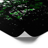 緑のスプラッシュ ポスター (角)