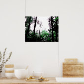 緑のスプラッシュ ポスター (キッチン)