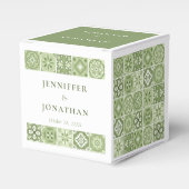 緑のスペインのタイル優先ボックス フェイバーボックス (正面サイド)