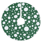 緑のスポットツリースカート ブラッシュドポリエステルツリースカート (正面)