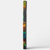 緑のスポットtと燃えた黄色の非常に素朴な岩 Case-Mate iPhoneケース (裏面 / 左)