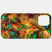 緑のスポットtと燃えた黄色の非常に素朴な岩 Case-Mate iPhoneケース (裏面 (横))