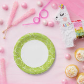 緑のスライスのパターンライム ペーパープレート (パーティー)