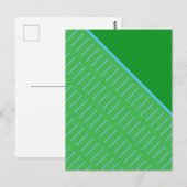 緑のスライス2抽象デザイン ポストカード (正面/裏面)