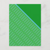 緑のスライス2抽象デザイン ポストカード (正面)