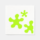 緑のスライムスリミーパーティー紙ナプキン、ナプキン スタンダードカクテルナプキン (正面)