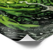 緑のスライムモンスター ポスター (コーナー)