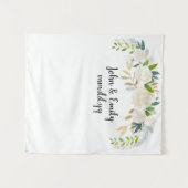 緑のセレモニー写真ブースサマー結婚ズ・デコール タペストリー (正面(横))