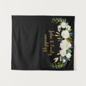 緑のセレモニー写真ブース秋の結婚式デコール タペストリー (正面(横))