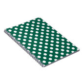 緑のセージに白い水玉模様 ノートブック (右側)