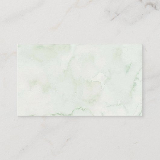 緑のセージ物語の本ベビーシャワーおむつラッフル エンクロージャーカード (裏面)