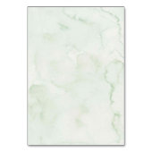 緑のセージ語のストーリーブックベビーシャワーテーブル番号 テーブルナンバー (裏面)