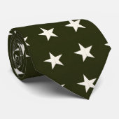 緑のタイの軍の星 ネクタイ (ロール)