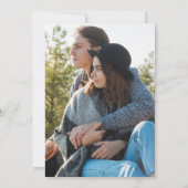 緑のタイポグラフィフォトセージ結婚グリーン 招待状 (裏面)