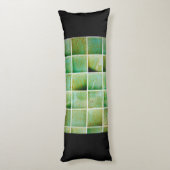 緑のタイル ボディピロー (裏面 (縦))