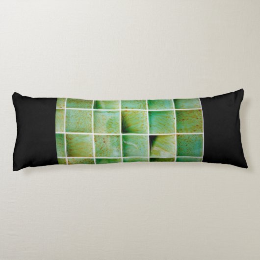 緑のタイル ボディピロー (裏面)