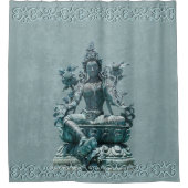 緑のタラ シャワーカーテン (正面)