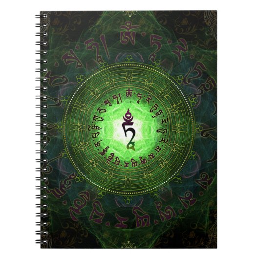 緑のタラ-危険および苦しむことからの保護 ノートブック (正面)