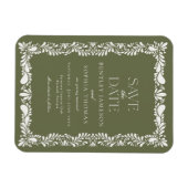 緑のタレヴェラ・タイル スペインのフィエスタ 保存の日 マグネット (横)