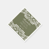 緑のタレヴェラ・タイル スペイン風フィエスタ ブライダル ブランシュ スタンダードカクテルナプキン (角)