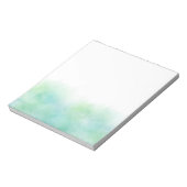 緑のターコイズ水カラー抽象芸術 ノートパッド (回転)