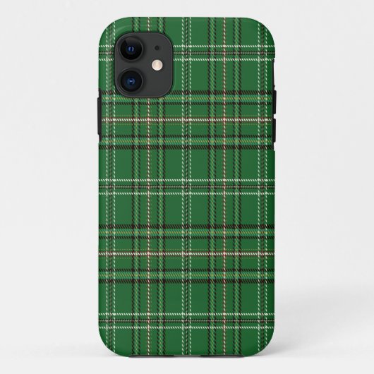 緑のタータンチェックケースメイトiPhoneケース Case-Mate iPhoneケース (裏面)