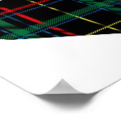 緑のタータンチェックハートの座席表 ポスター (角)