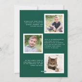 緑のタータンチェック+モダン書道 |休日の写真 シーズンカード (裏面)