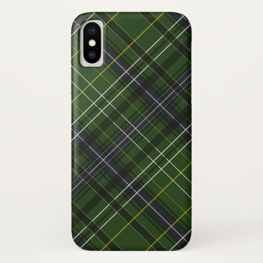 緑のタータン Case-Mate iPhoneケース (裏面)