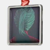 緑のターバン メタルオーナメント (左)