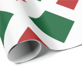 緑のダイヤはっきりしたモンド縁どは赤 ラッピングペーパー (ロールコーナー)