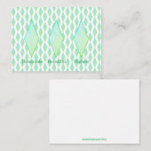 緑のダイヤモンドエンクロージャカード エンクロージャーカード (正面/裏面)