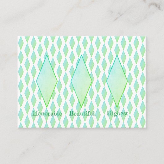 緑のダイヤモンドエンクロージャカード エンクロージャーカード (正面)