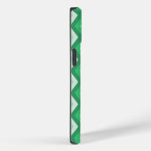 緑のダイヤモンドパターンの色合い Case-Mate iPhoneケース (裏面 / 右)