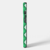 緑のダイヤモンドパターンの色合い Case-Mate iPhoneケース (裏面 / 左)