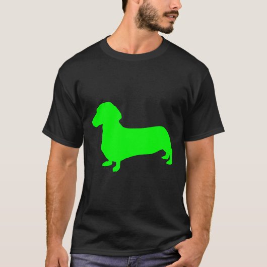 緑のダシュントのシルエット Tシャツ (正面)