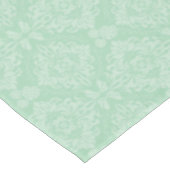 緑のダマスク織パターン テーブルクロス (アングル)