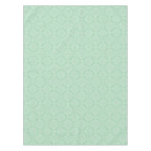 緑のダマスク織パターン テーブルクロス (正面)