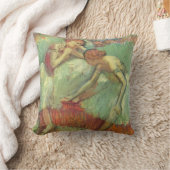 緑のダンサーたち（1895年） エドガール・デガ著, ヴィンテージ・バレエ クッション (ブランケット)