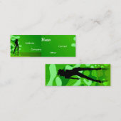 緑のダンサー スキニー名刺 (正面/裏面)