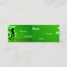 緑のダンサー スキニー名刺