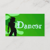 緑のダンサー 名刺 (裏面)